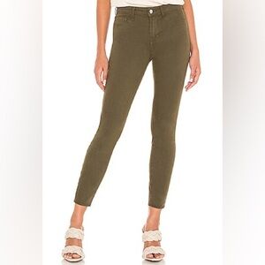 L’Agence Margot skinny high rise pants in olive night